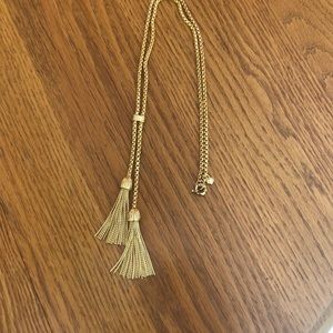 Gold Tassel Necklace